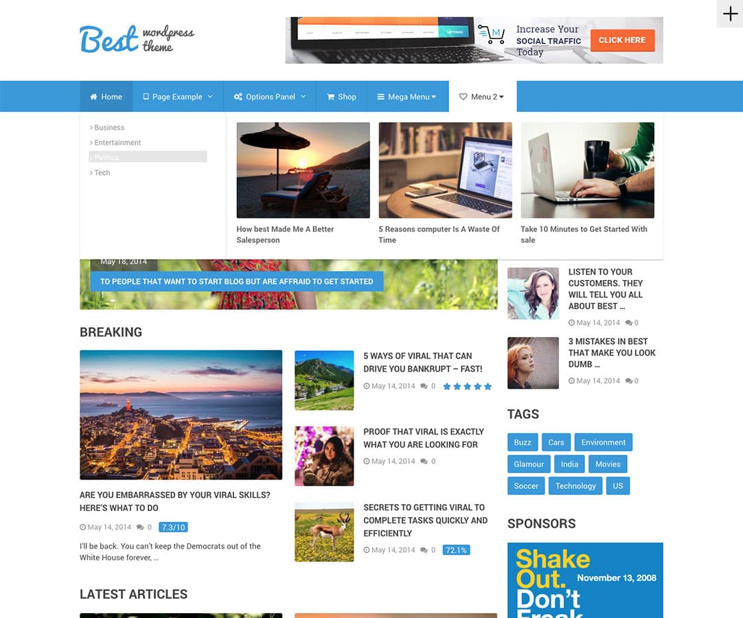 Best WordPress theme screenshot