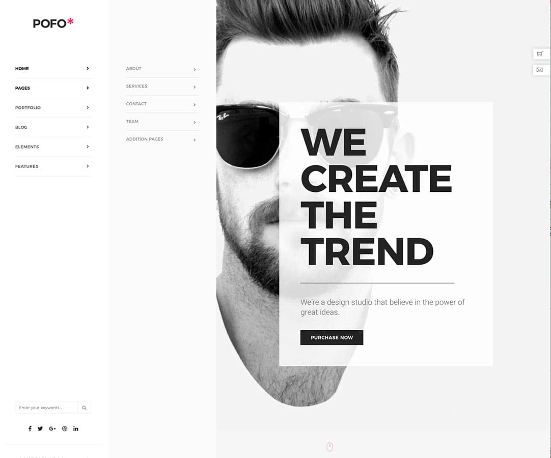 POFO WordPress theme screenshot