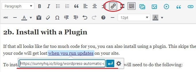 Internal Linking with WordPress