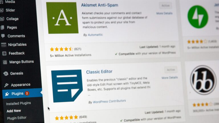 WordPress E-Commerce Website Plugins