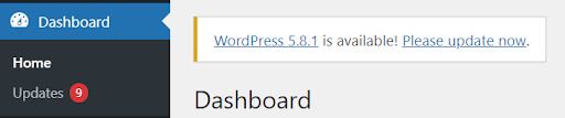 WordPress Update Dashboard