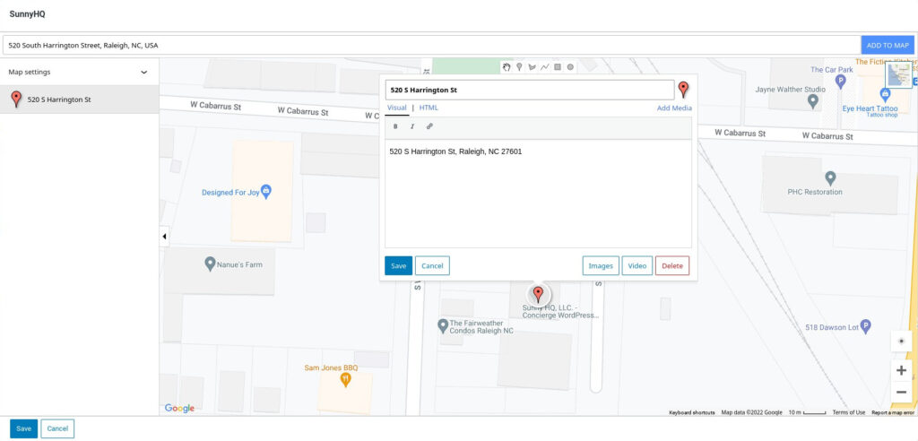 MapPress add a marker