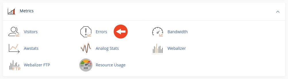 cpanel metrics errors