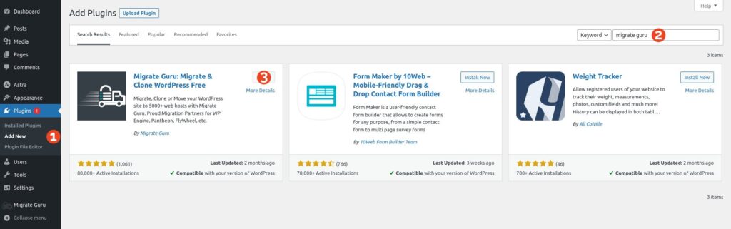 Install Migrate Guru Plugin