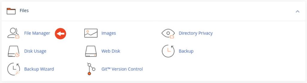 cPanel File Manager