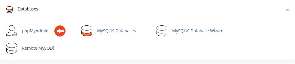 cPanel phpMyAdmin