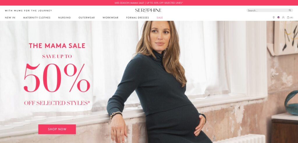 Seraphine website screenshot