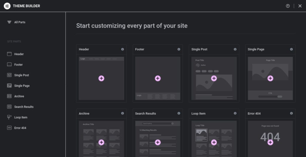 Theme Builder Footer